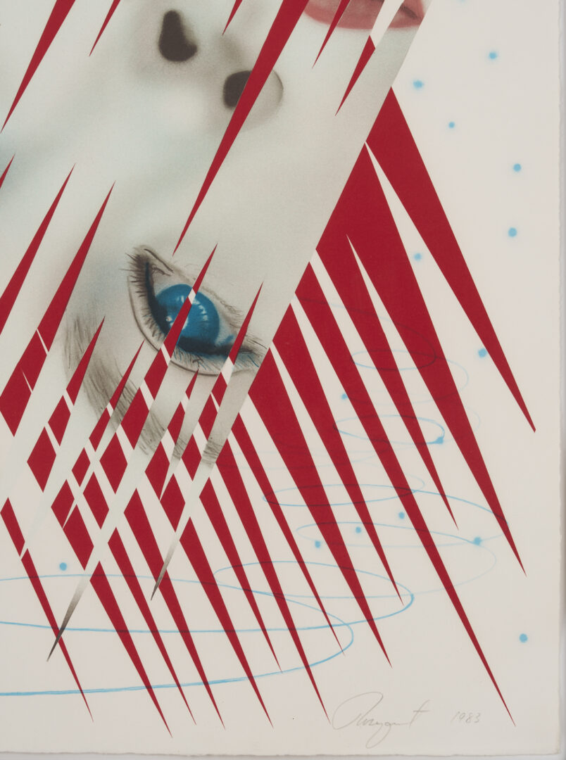 Lot 1036: James Rosenquist 1984 Winter Olympics Lithograph, Ice Point