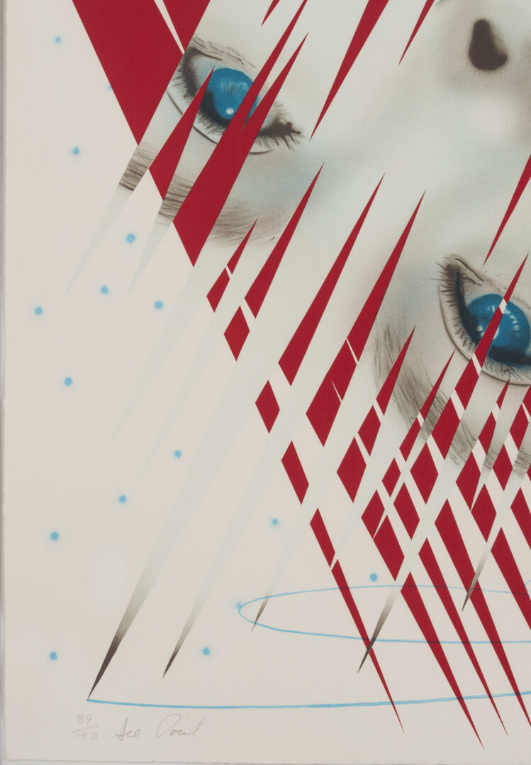 Lot 1036: James Rosenquist 1984 Winter Olympics Lithograph, Ice Point