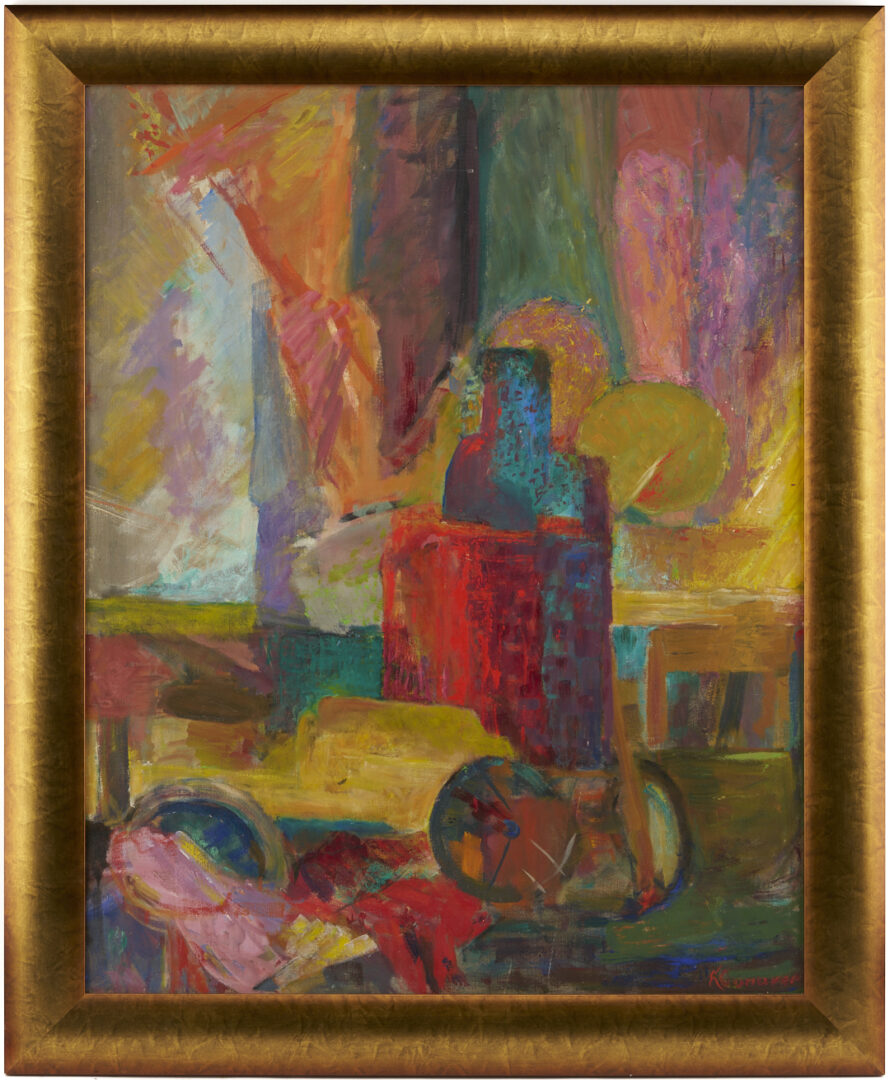Lot 1037: Katherine Conover Large Modernist Oil Painting