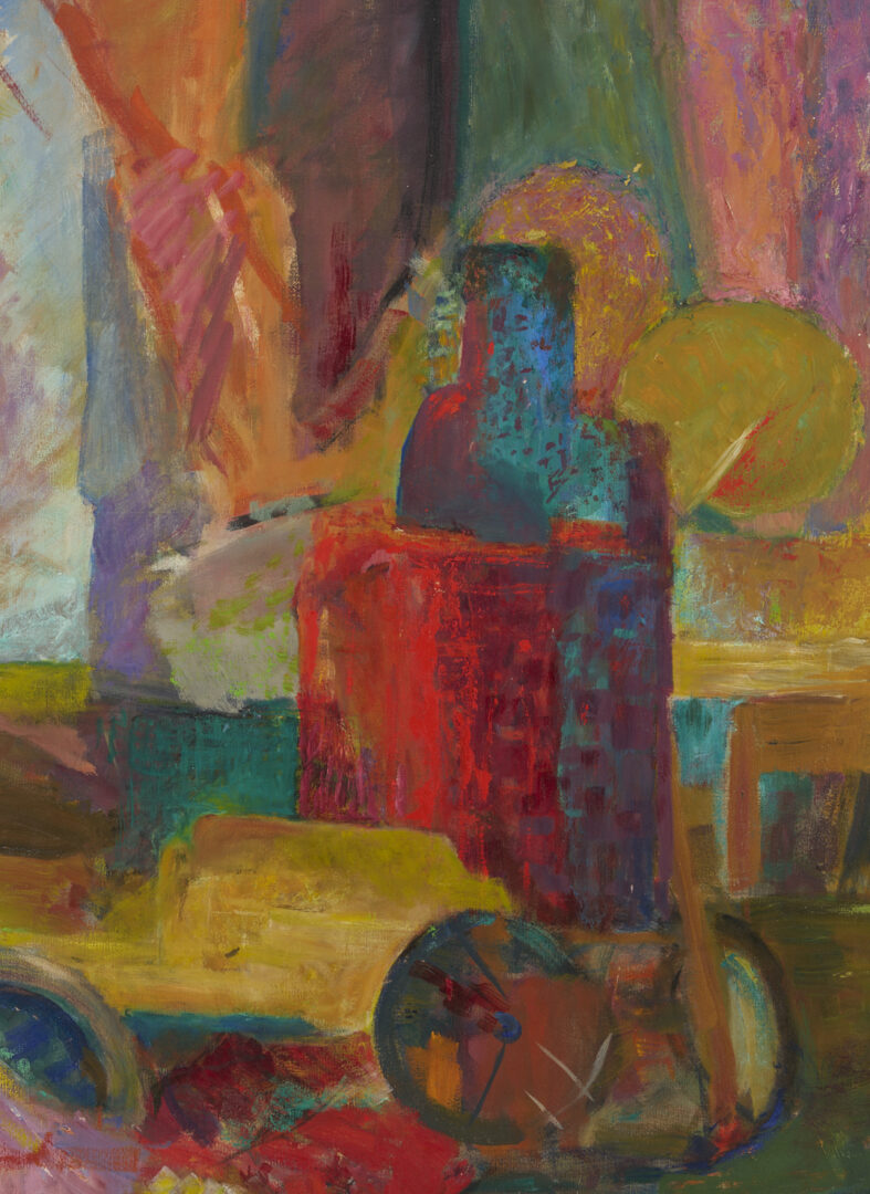 Lot 1037: Katherine Conover Large Modernist Oil Painting
