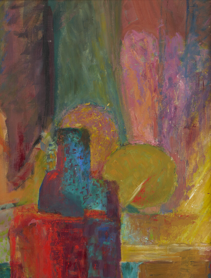 Lot 1037: Katherine Conover Large Modernist Oil Painting