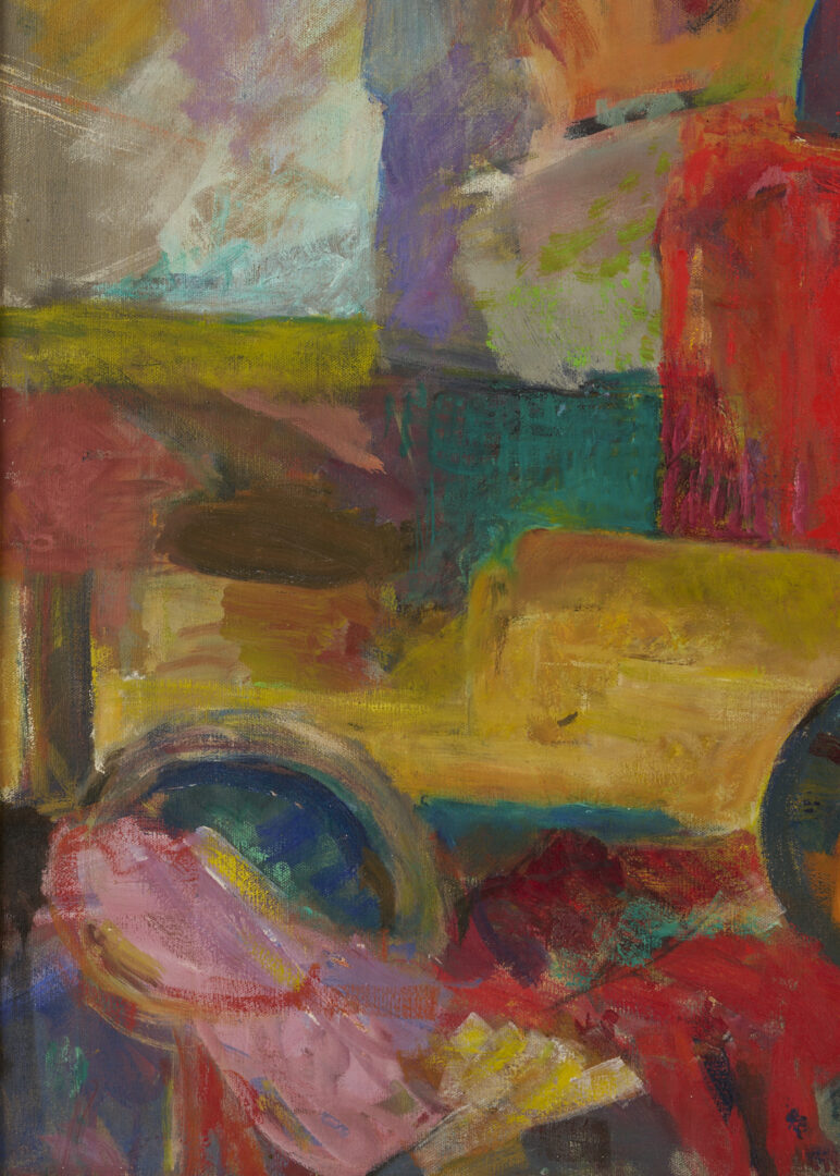 Lot 1037: Katherine Conover Large Modernist Oil Painting