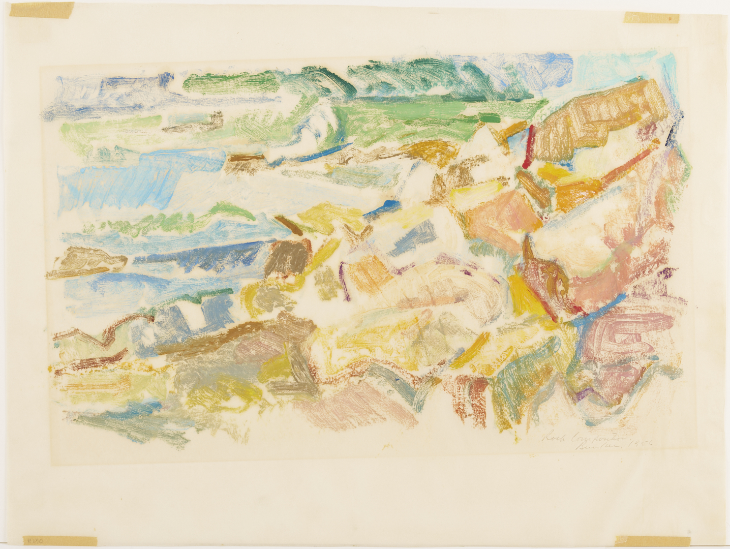 Lot 1041: 7 George Bunker Works on Paper Incl. Painting, Print, Collage, & Drawings