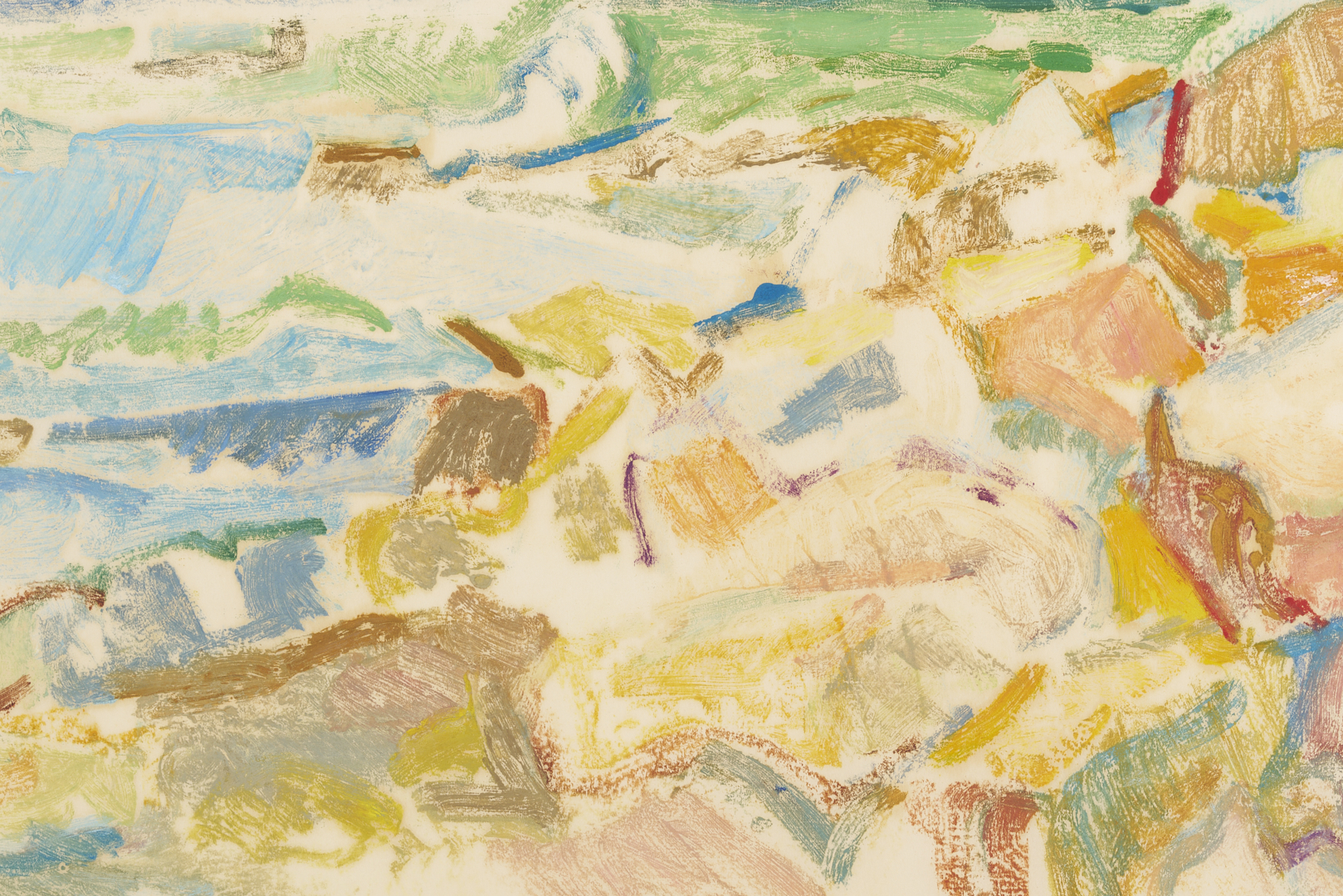 Lot 1041: 7 George Bunker Works on Paper Incl. Painting, Print, Collage, & Drawings