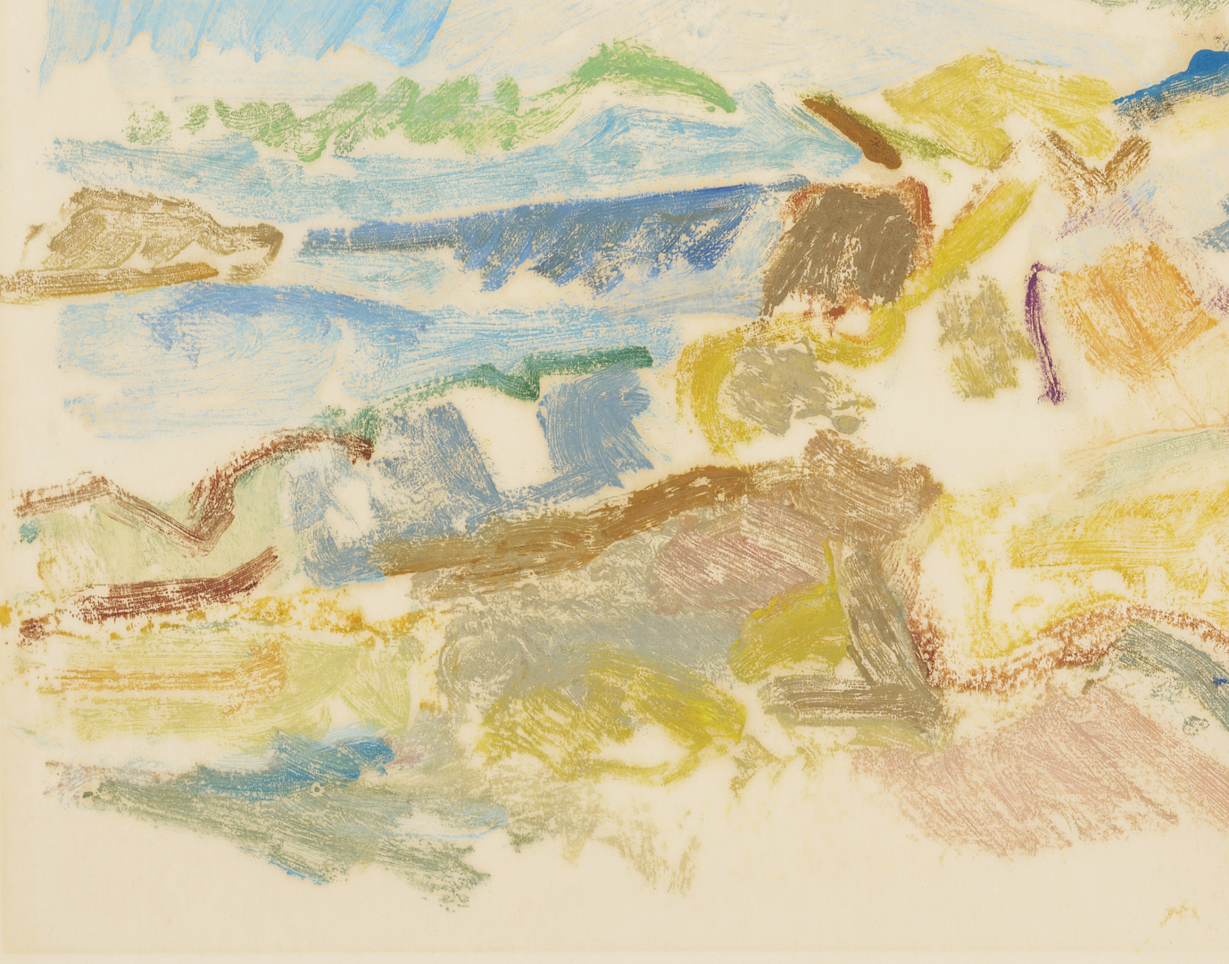 Lot 1041: 7 George Bunker Works on Paper Incl. Painting, Print, Collage, & Drawings