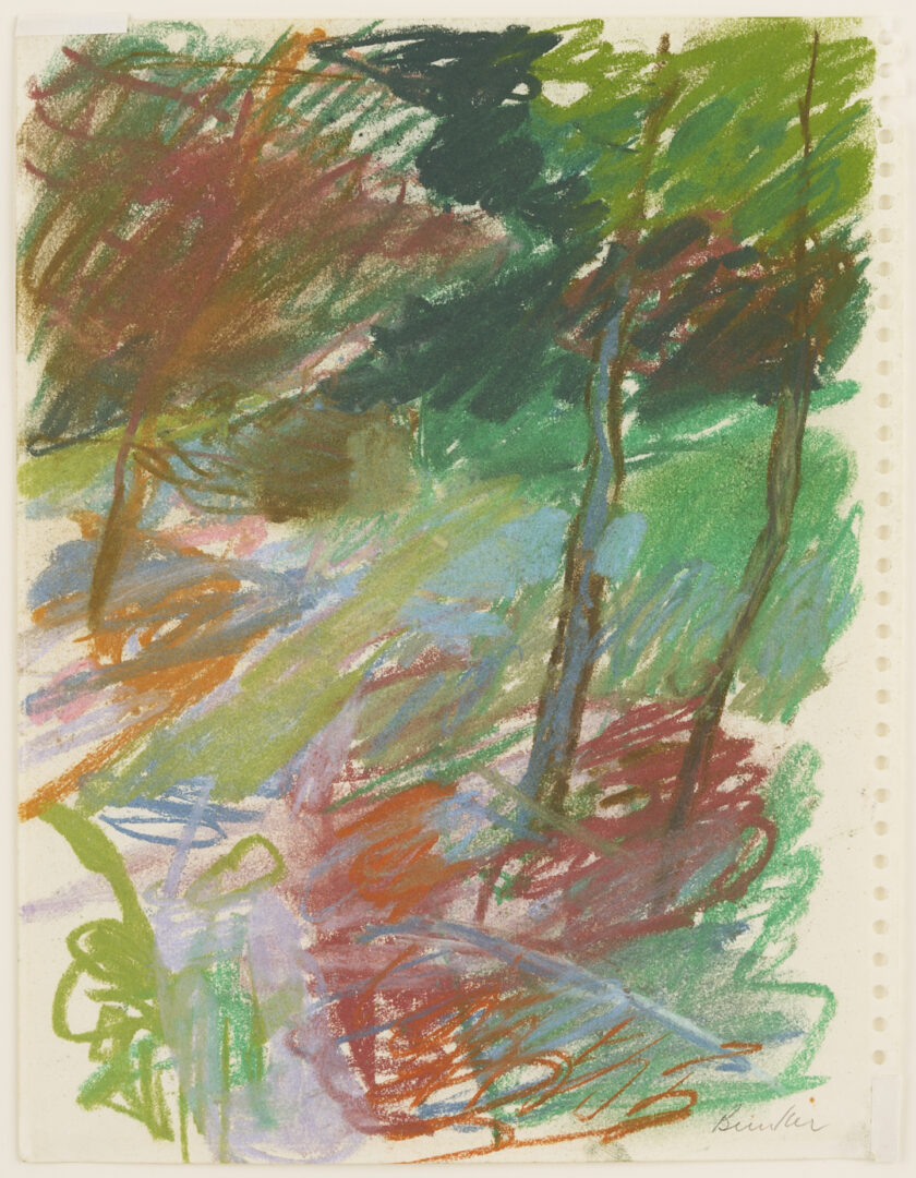 Lot 1041: 7 George Bunker Works on Paper Incl. Painting, Print, Collage, & Drawings