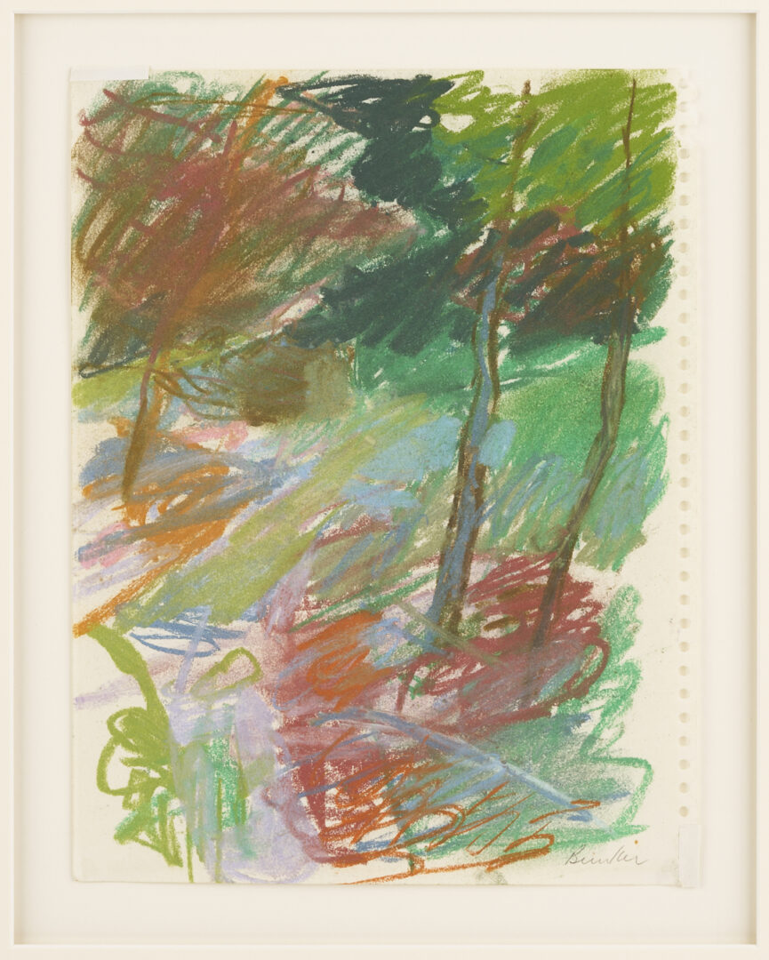 Lot 1041: 7 George Bunker Works on Paper Incl. Painting, Print, Collage, & Drawings