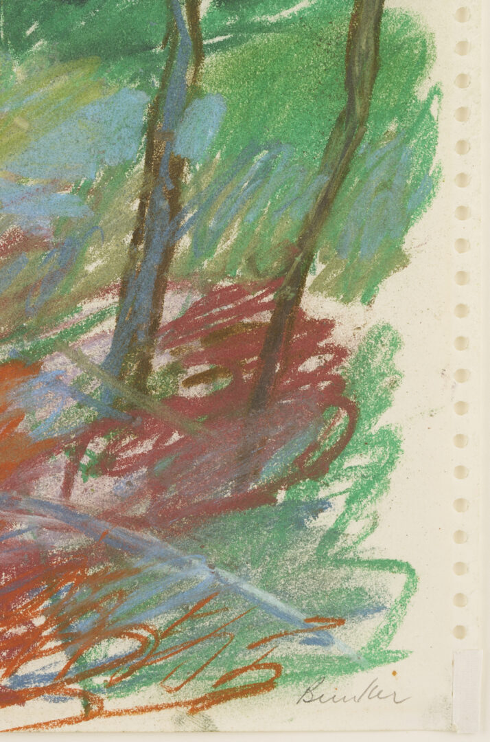 Lot 1041: 7 George Bunker Works on Paper Incl. Painting, Print, Collage, & Drawings