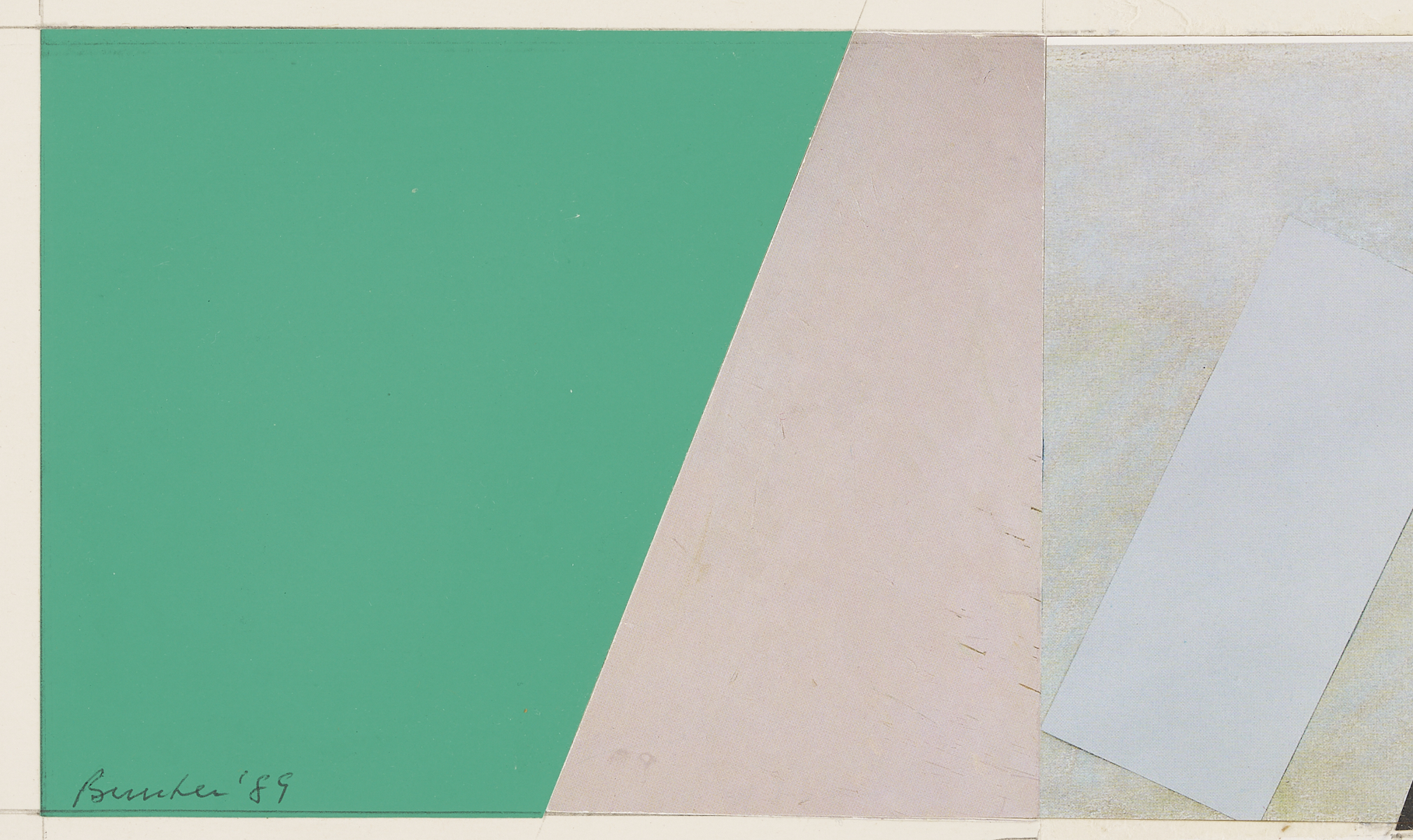 Lot 1041: 7 George Bunker Works on Paper Incl. Painting, Print, Collage, & Drawings