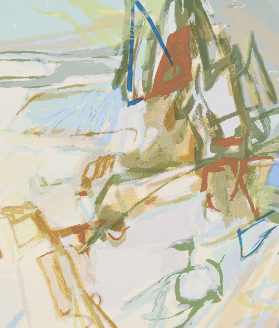 Lot 1041: 7 George Bunker Works on Paper Incl. Painting, Print, Collage, & Drawings
