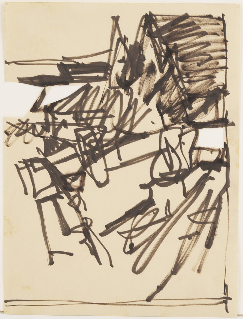 Lot 1041: 7 George Bunker Works on Paper Incl. Painting, Print, Collage, & Drawings