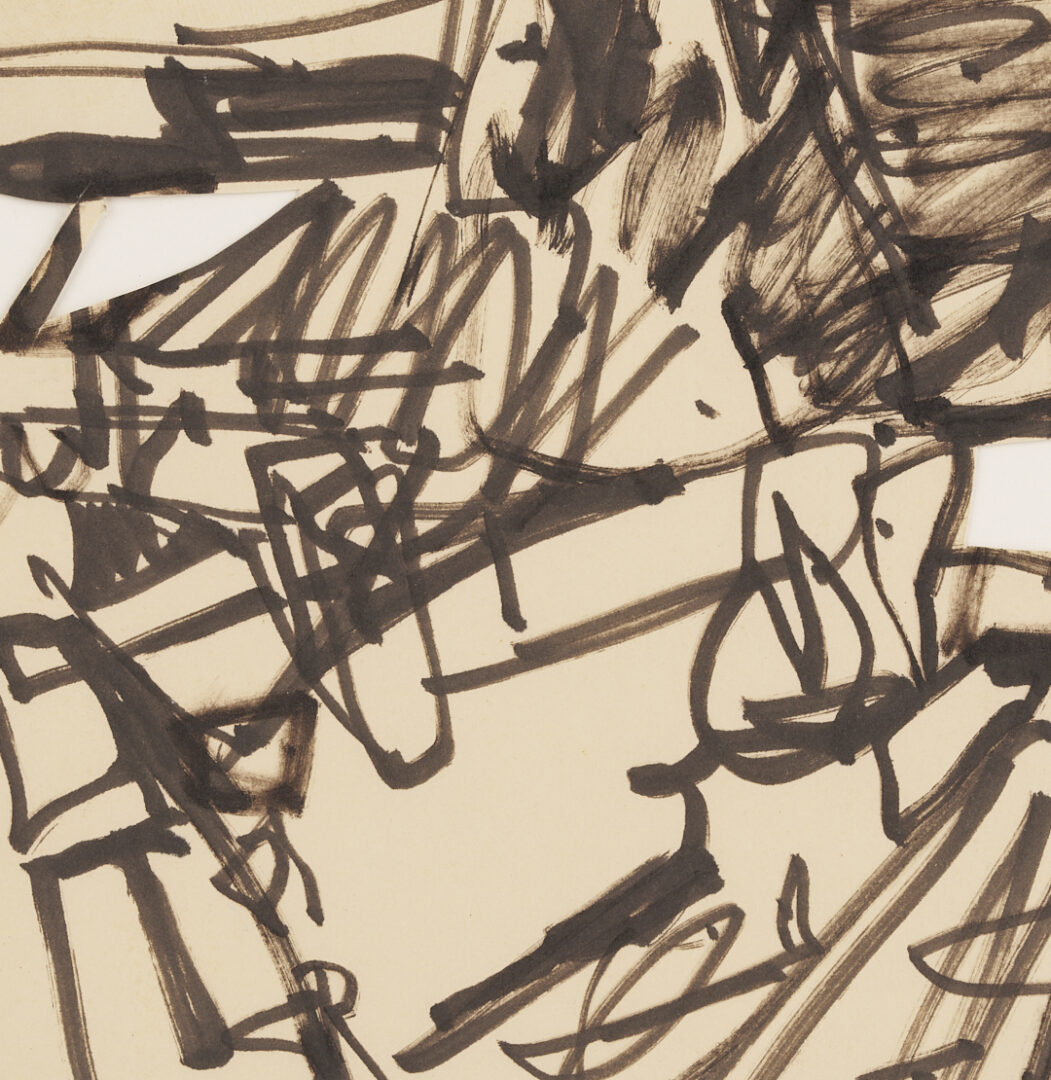 Lot 1041: 7 George Bunker Works on Paper Incl. Painting, Print, Collage, & Drawings