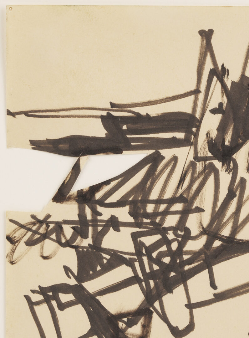 Lot 1041: 7 George Bunker Works on Paper Incl. Painting, Print, Collage, & Drawings