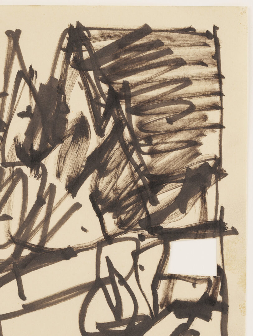 Lot 1041: 7 George Bunker Works on Paper Incl. Painting, Print, Collage, & Drawings