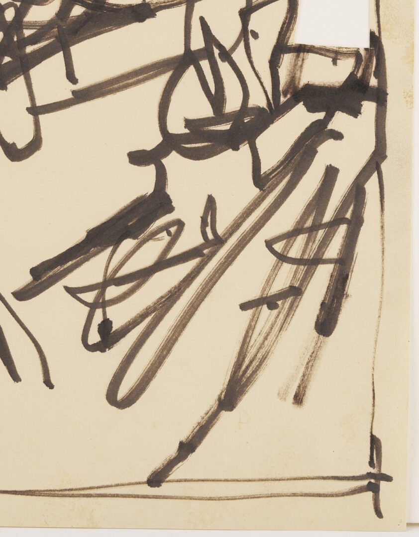 Lot 1041: 7 George Bunker Works on Paper Incl. Painting, Print, Collage, & Drawings