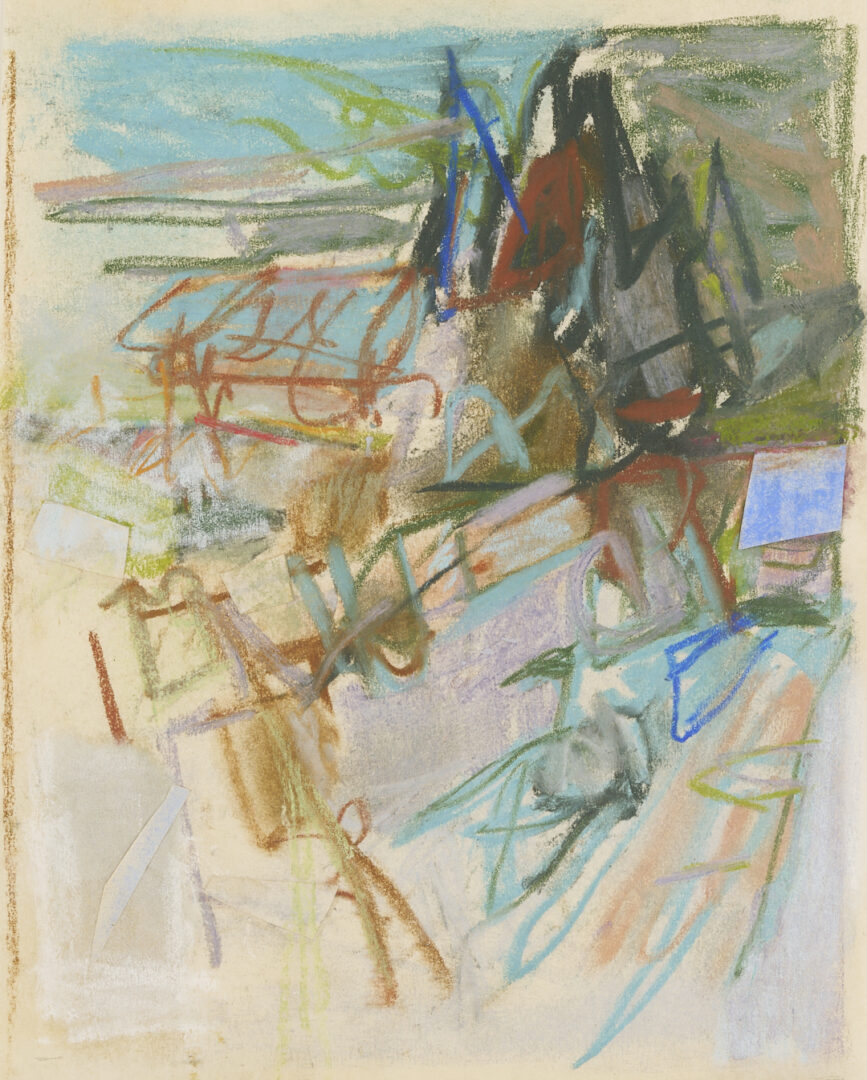 Lot 1041: 7 George Bunker Works on Paper Incl. Painting, Print, Collage, & Drawings