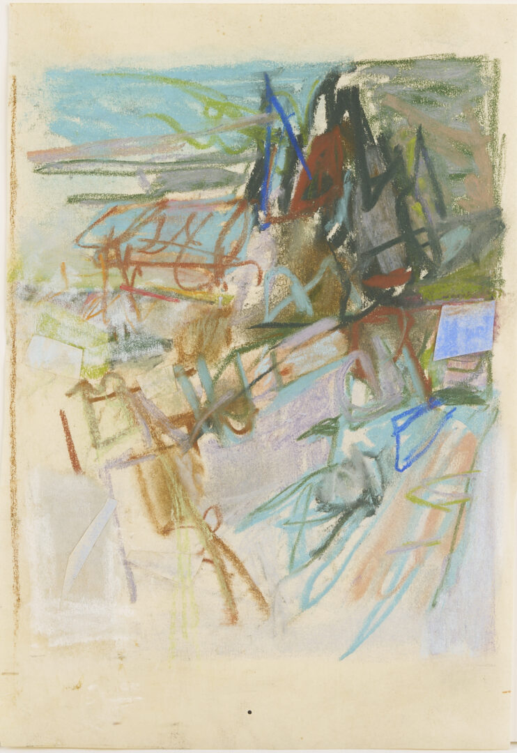 Lot 1041: 7 George Bunker Works on Paper Incl. Painting, Print, Collage, & Drawings