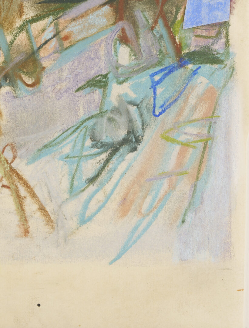 Lot 1041: 7 George Bunker Works on Paper Incl. Painting, Print, Collage, & Drawings
