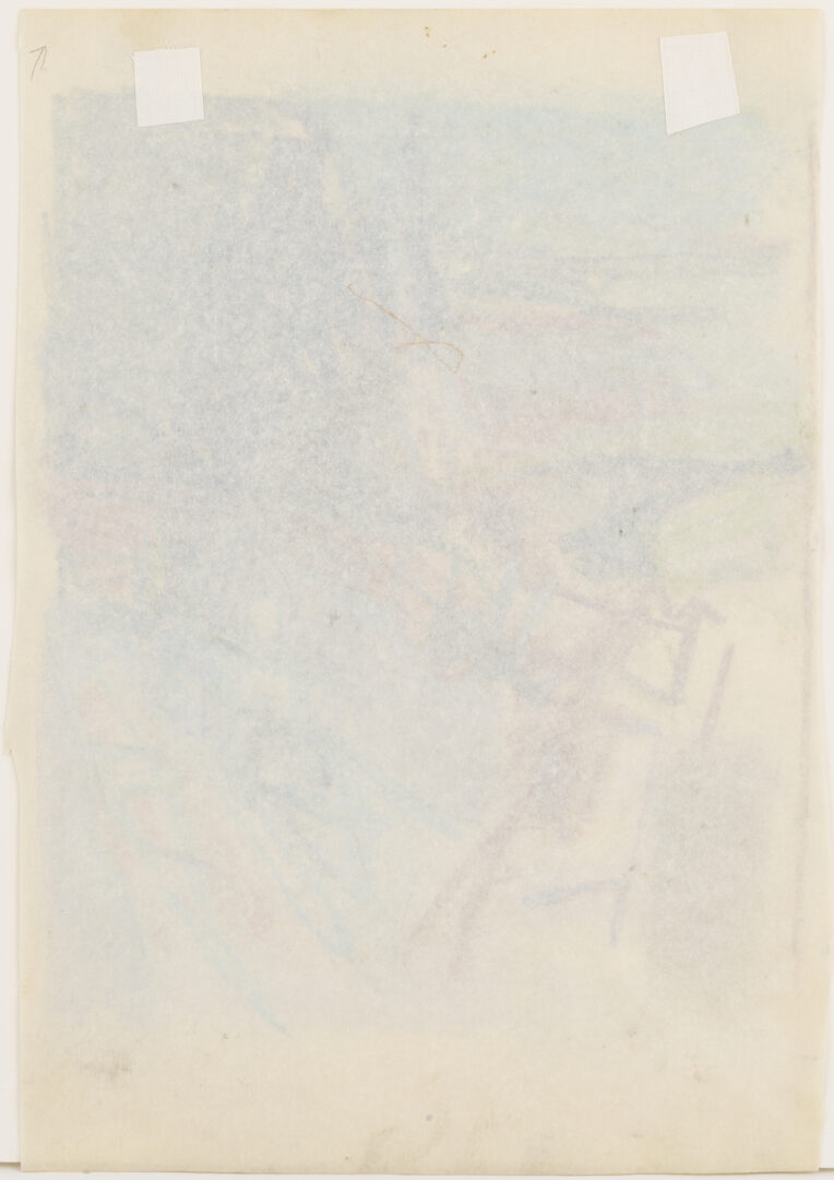 Lot 1041: 7 George Bunker Works on Paper Incl. Painting, Print, Collage, & Drawings