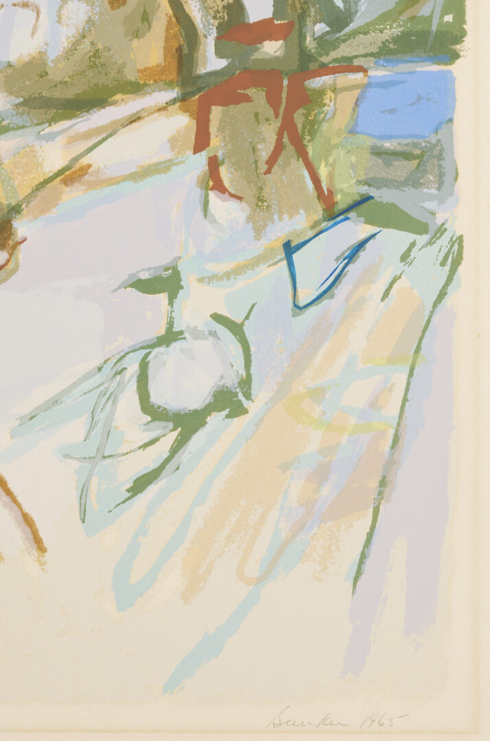 Lot 1041: 7 George Bunker Works on Paper Incl. Painting, Print, Collage, & Drawings