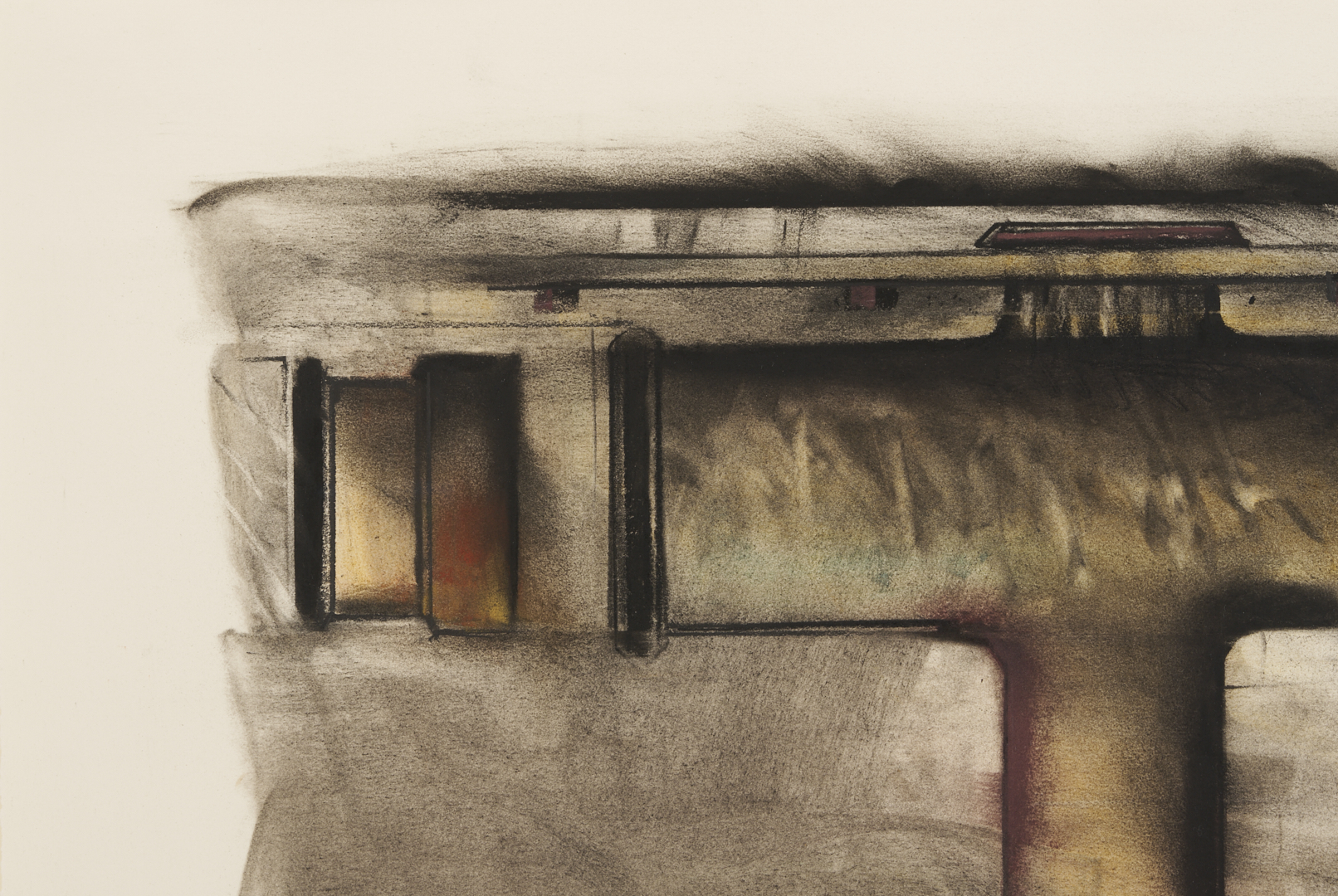 Lot 1045: Karl Umlauf Charcoal and Pastel on Paper, Crucible III