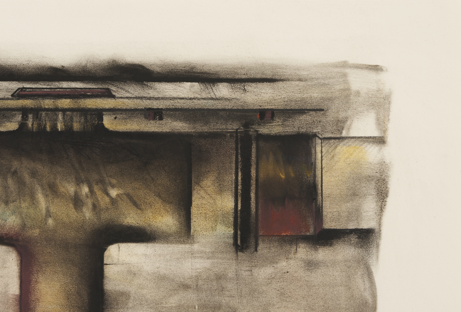 Lot 1045: Karl Umlauf Charcoal and Pastel on Paper, Crucible III