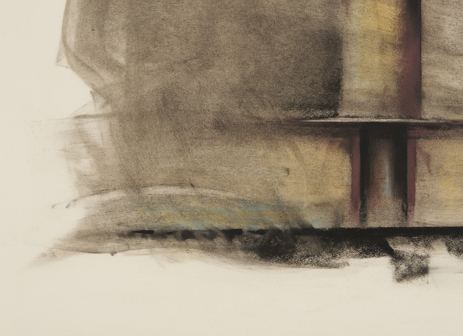 Lot 1045: Karl Umlauf Charcoal and Pastel on Paper, Crucible III