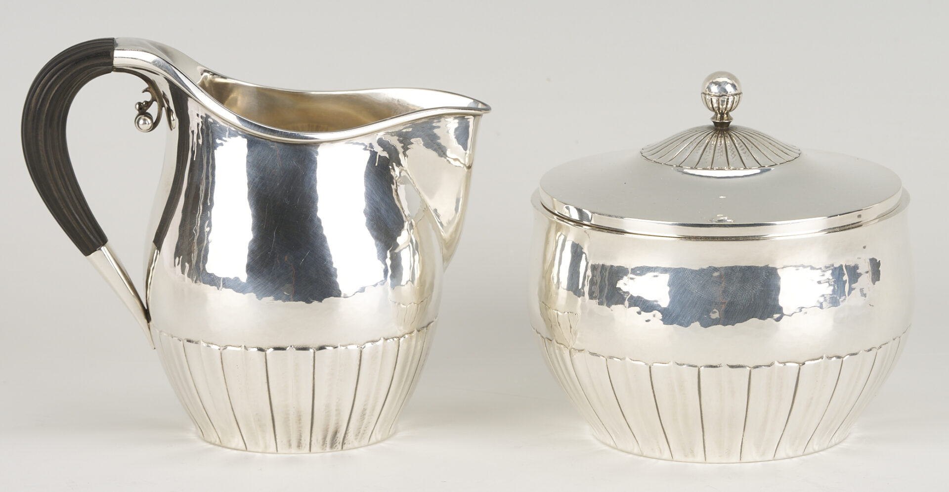 Lot 104: Georg Jensen Cosmos 4 Pc Tea Set, Johan Rohde Design