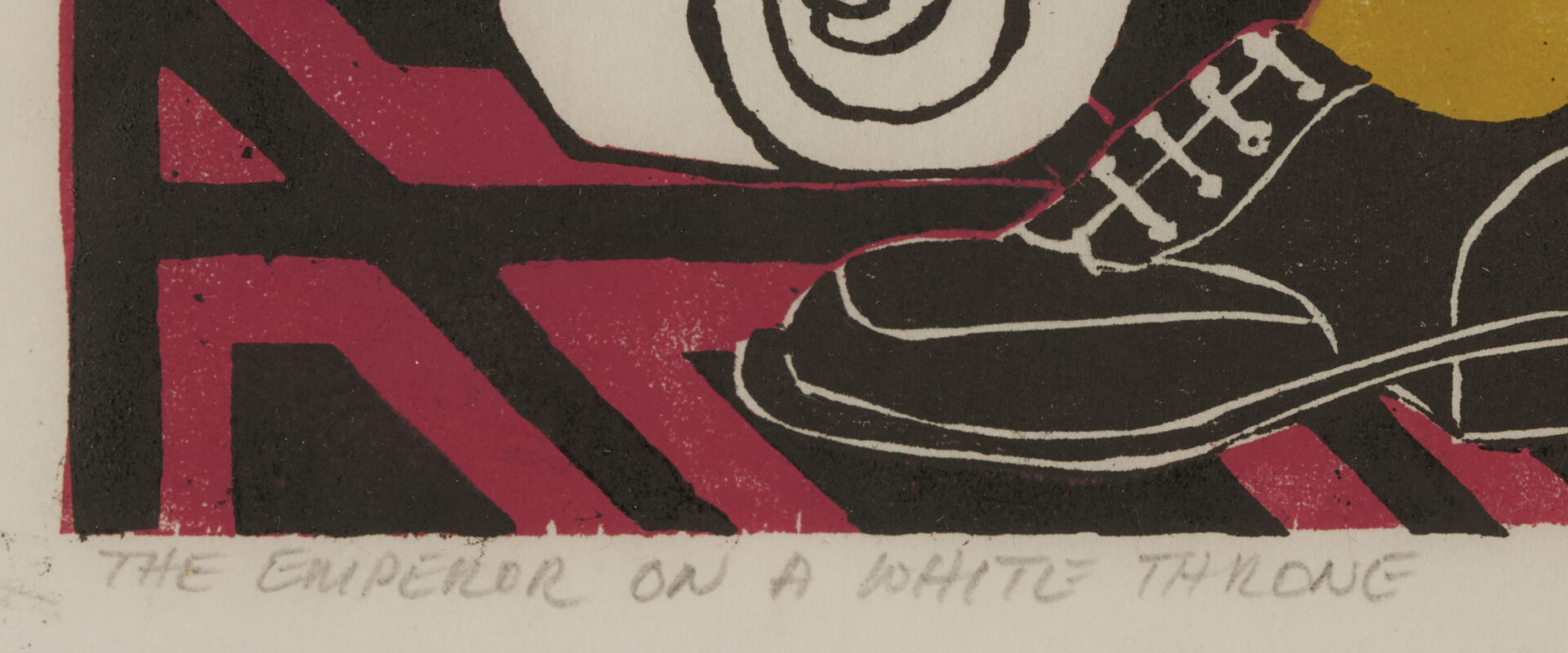 Lot 1051: Edward Faiers Lithograph, The Emperor on a White Throne 1975