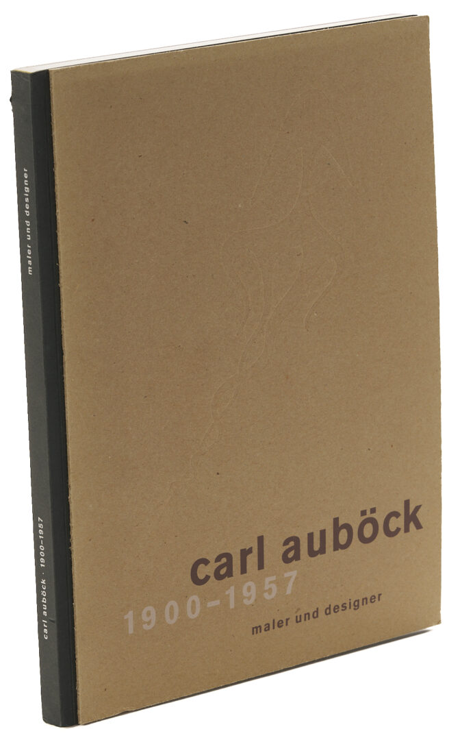 Lot 1054: 3 Carl Aubock Pieces, incl. Exhibition Book, Leaf Dish, and Treble Clef Paperclip