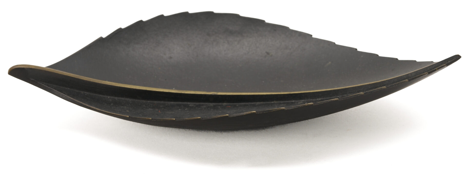 Lot 1054: 3 Carl Aubock Pieces, incl. Exhibition Book, Leaf Dish, and Treble Clef Paperclip