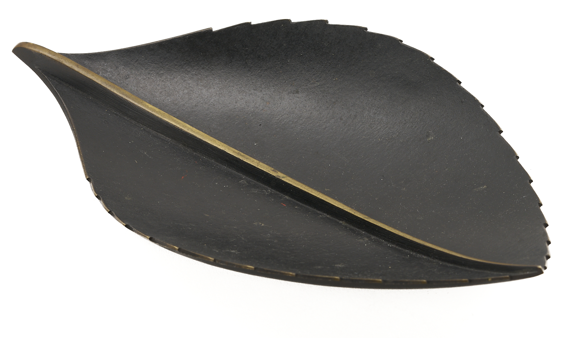 Lot 1054: 3 Carl Aubock Pieces, incl. Exhibition Book, Leaf Dish, and Treble Clef Paperclip