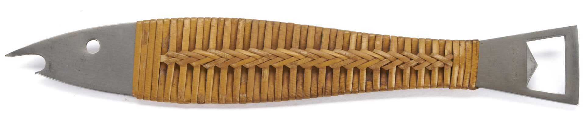 Lot 1057: 4 Pc. Carl Aubock – 2 Fish Bottle Openers, 1 Brass Bowl, and 1 Pan-Style Ashtray