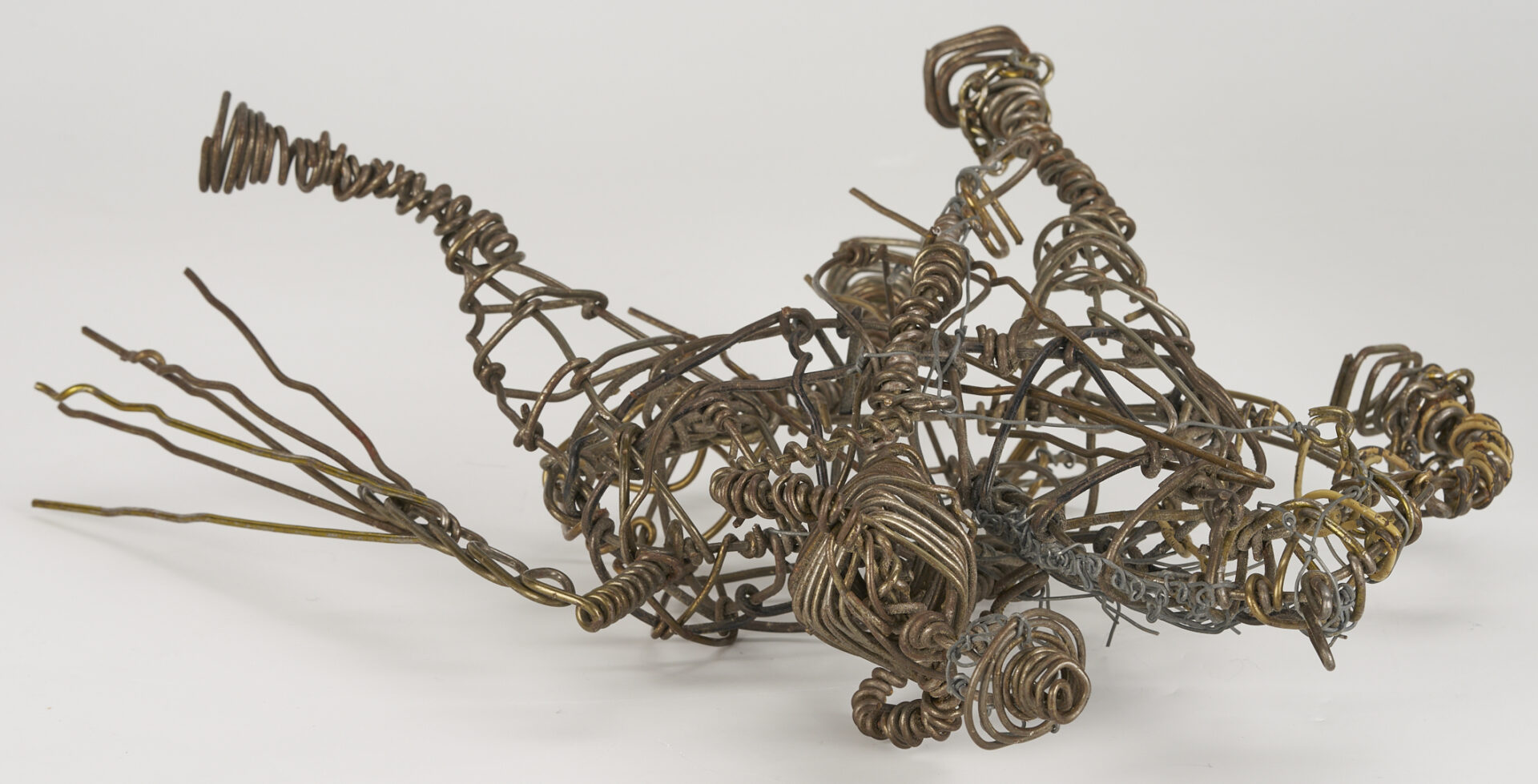 Lot 1059: 2 Vannoy Streeter Wire Sculptures: TN Walking Horse and Car