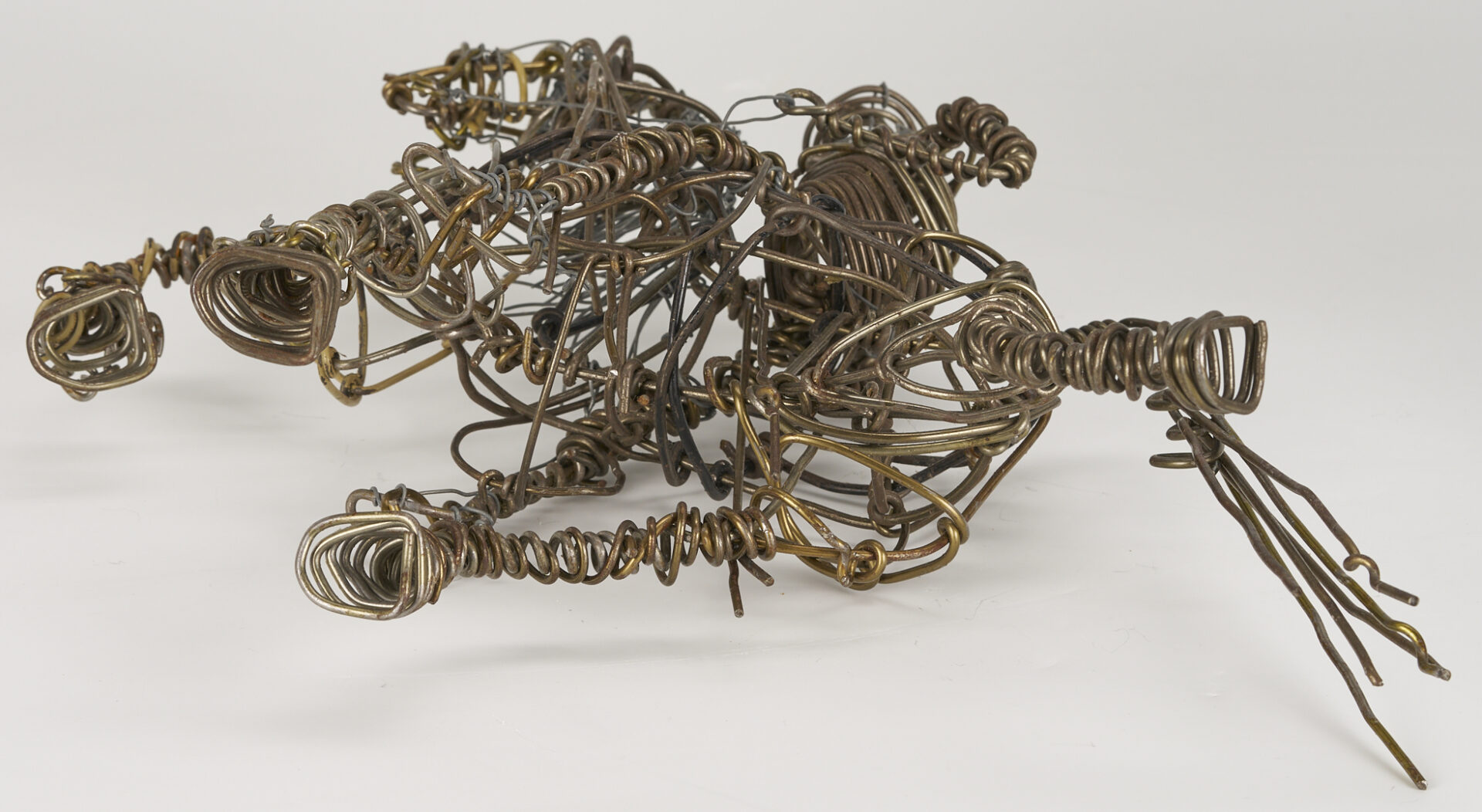Lot 1059: 2 Vannoy Streeter Wire Sculptures: TN Walking Horse and Car