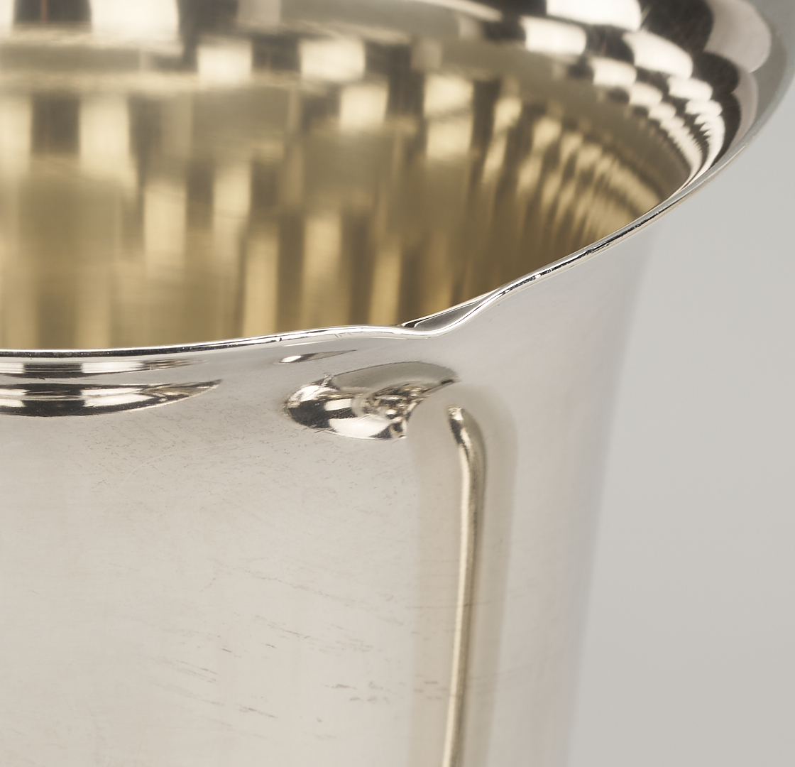 Lot 105: Pr. Sterling La Paglia Vases Plus 1 Gardiner Square Dish