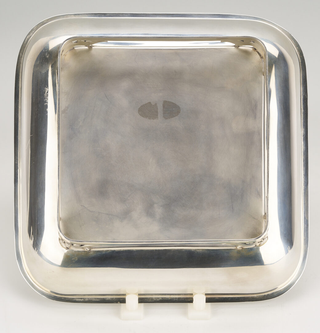 Lot 105: Pr. Sterling La Paglia Vases Plus 1 Gardiner Square Dish