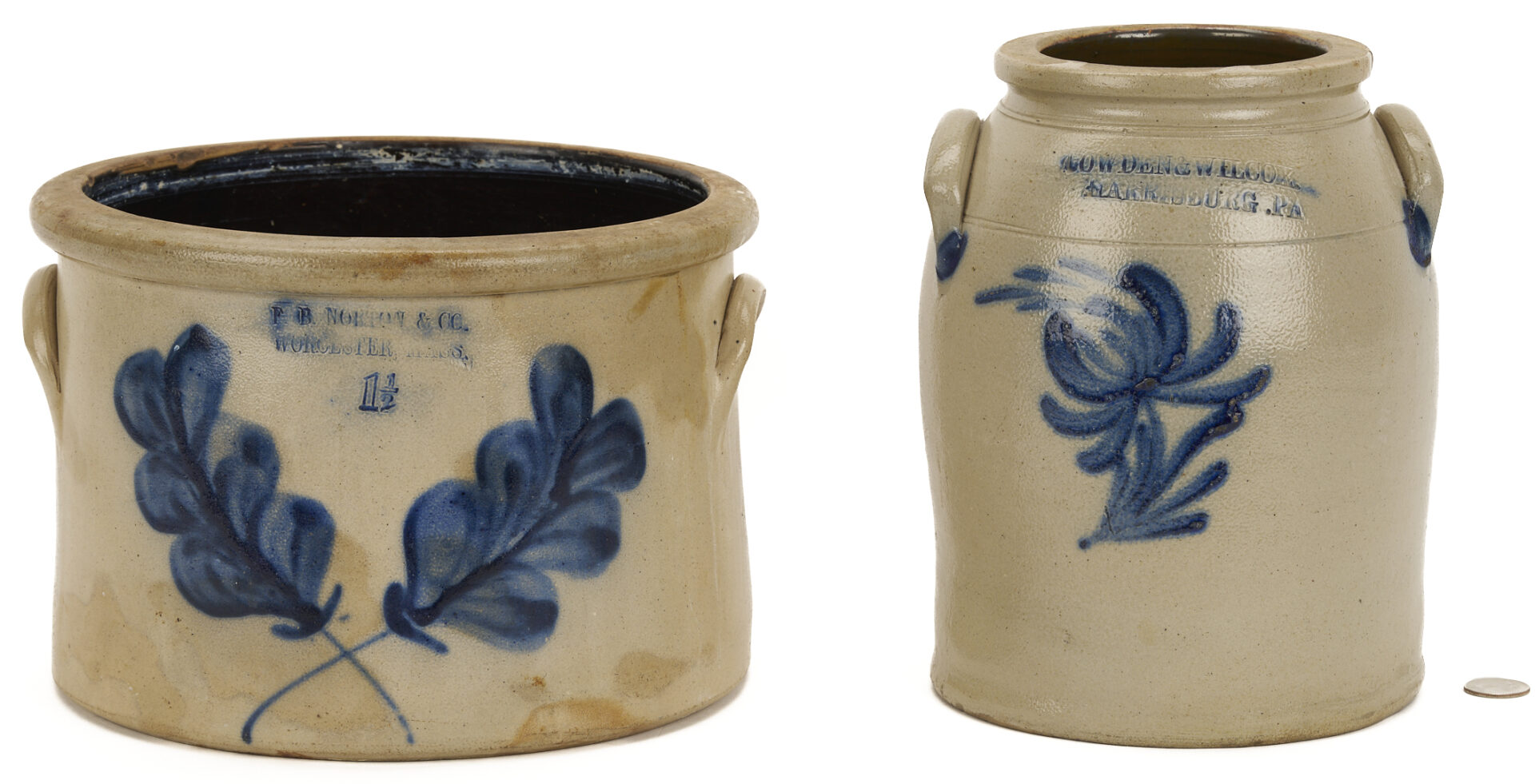 Lot 1062: 2 Stoneware Pottery Items, incl. Cowden & Wilcox