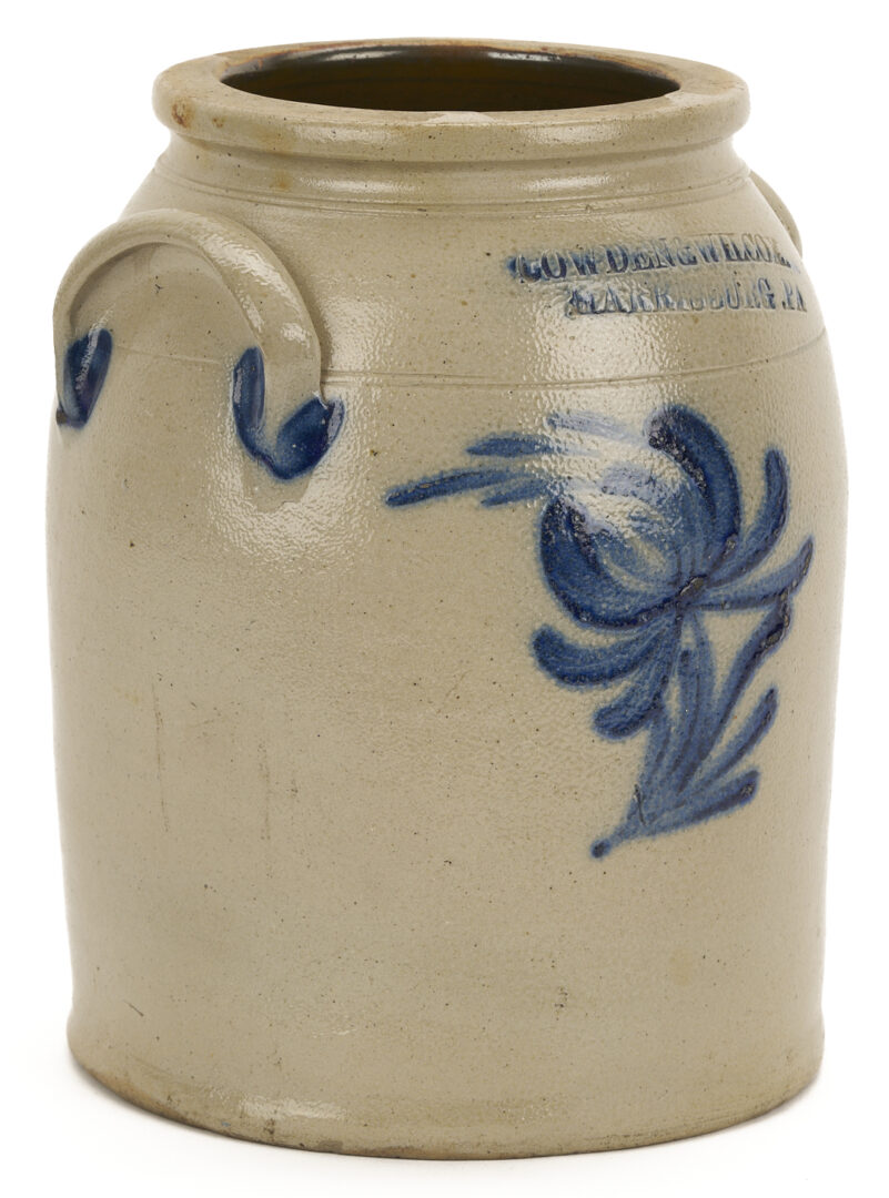 Lot 1062: 2 Stoneware Pottery Items, incl. Cowden & Wilcox