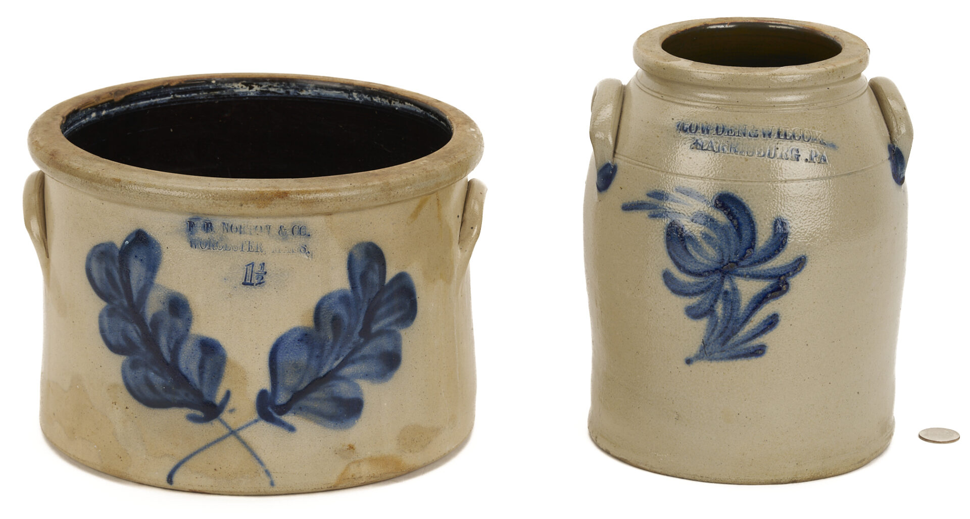 Lot 1062: 2 Stoneware Pottery Items, incl. Cowden & Wilcox