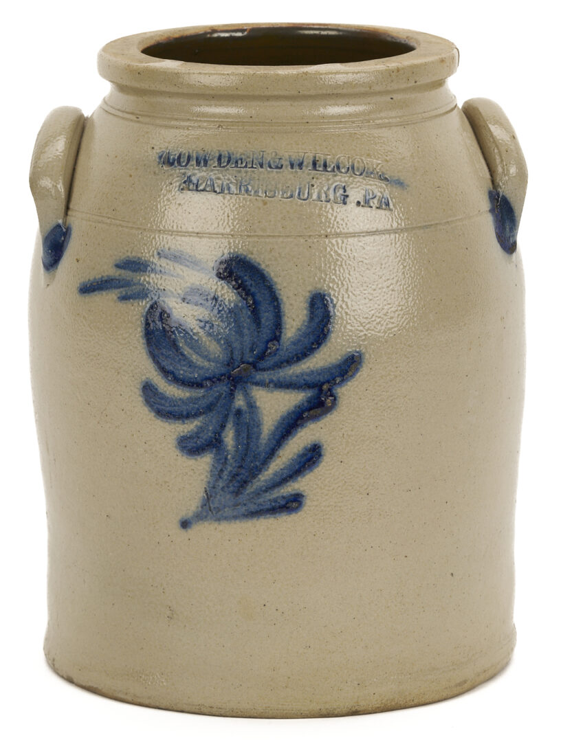 Lot 1062: 2 Stoneware Pottery Items, incl. Cowden & Wilcox