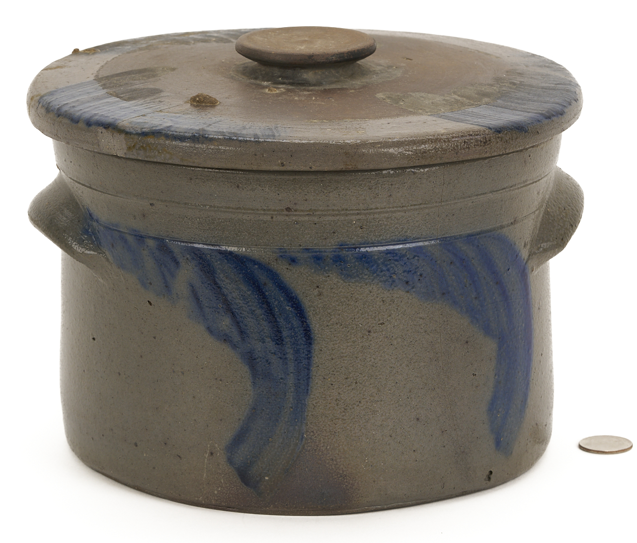 Lot 1063: PA 1 Gallon Stoneware Cake Crock