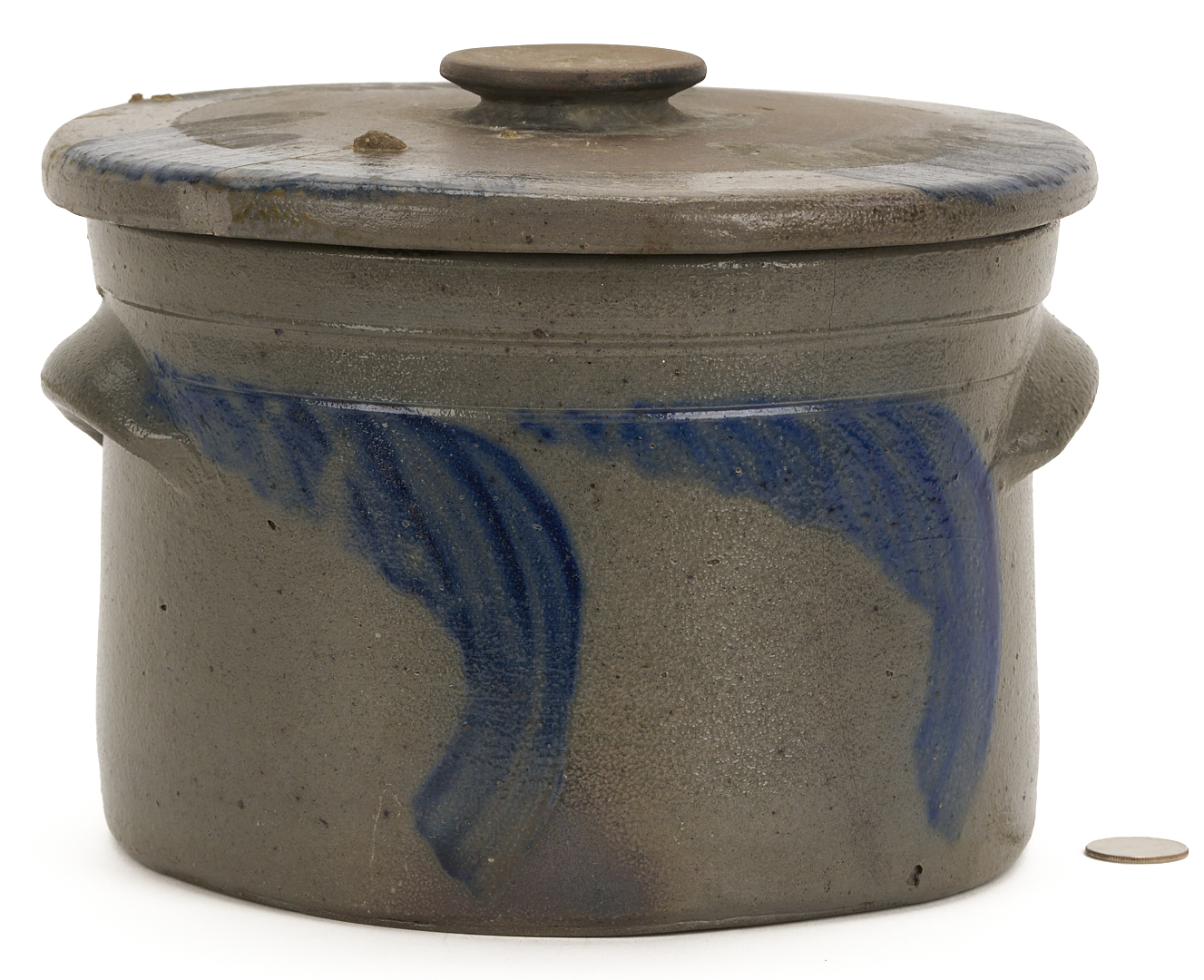 Lot 1063: PA 1 Gallon Stoneware Cake Crock