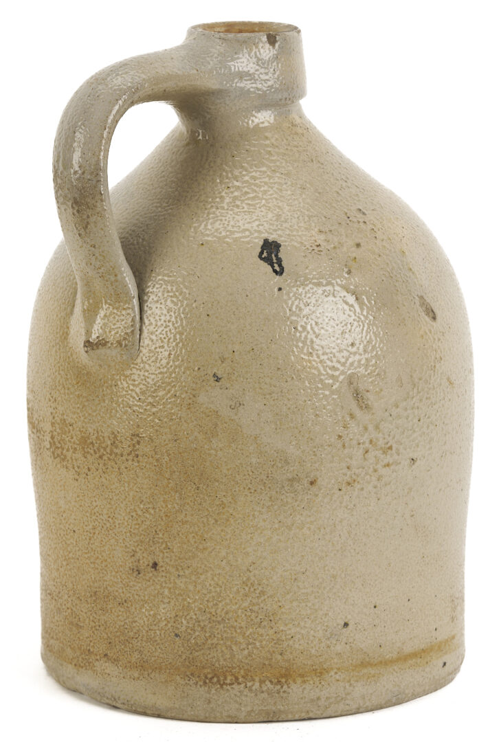 Lot 1064: 2 New York Stoneware Pottery Items: M. Woodruff Cortland & White’s Utica