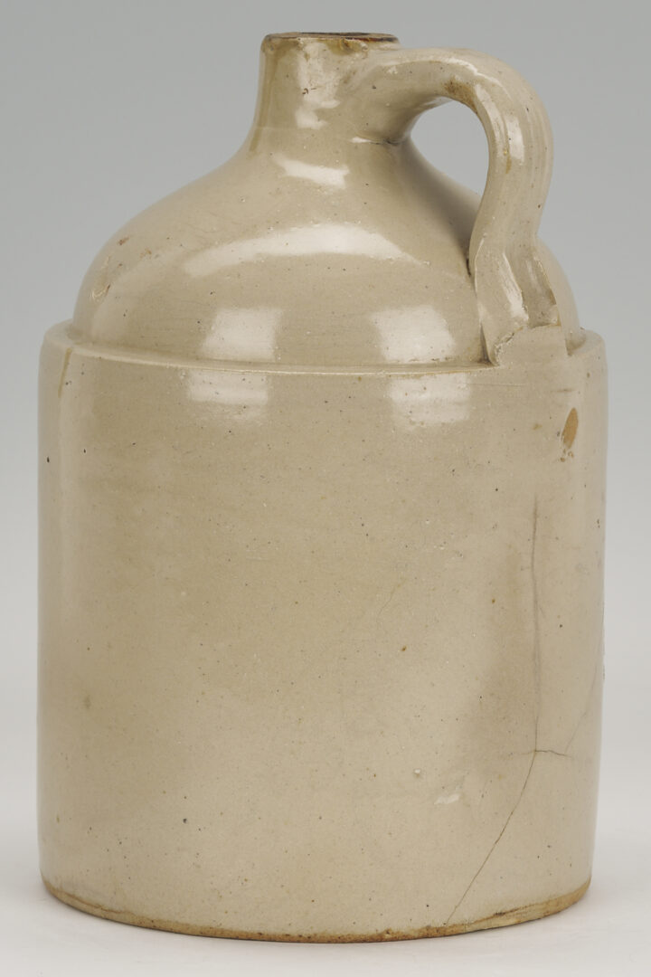 Lot 1066: Nashville Stoneware Advertising Pottery Jug, Peerless Distillery, M. Ryan