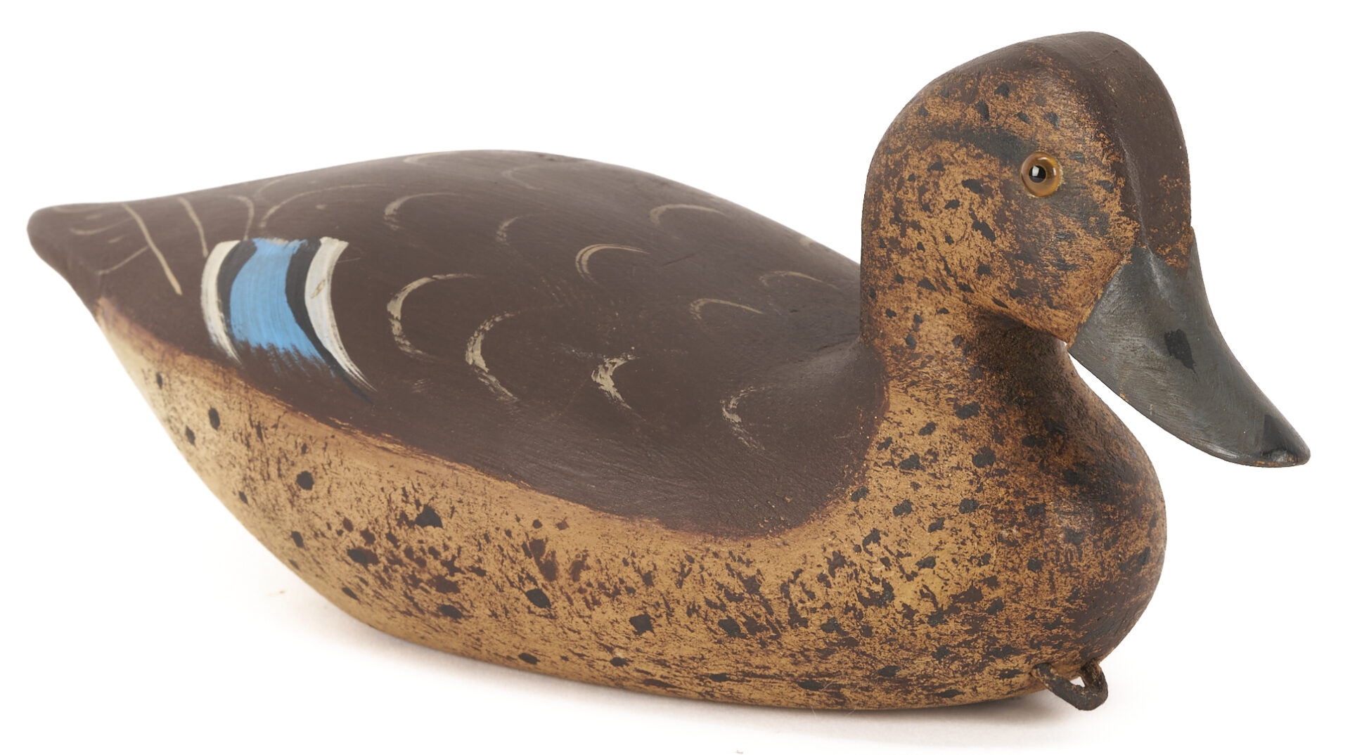 Lot 1071: Three Duck Related Items: 2 Duck Calls & 1 Contemporary Decoy
