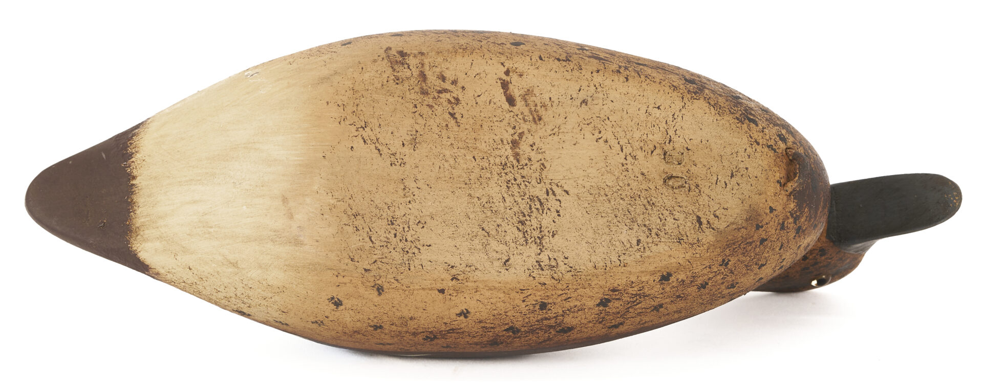 Lot 1071: Three Duck Related Items: 2 Duck Calls & 1 Contemporary Decoy