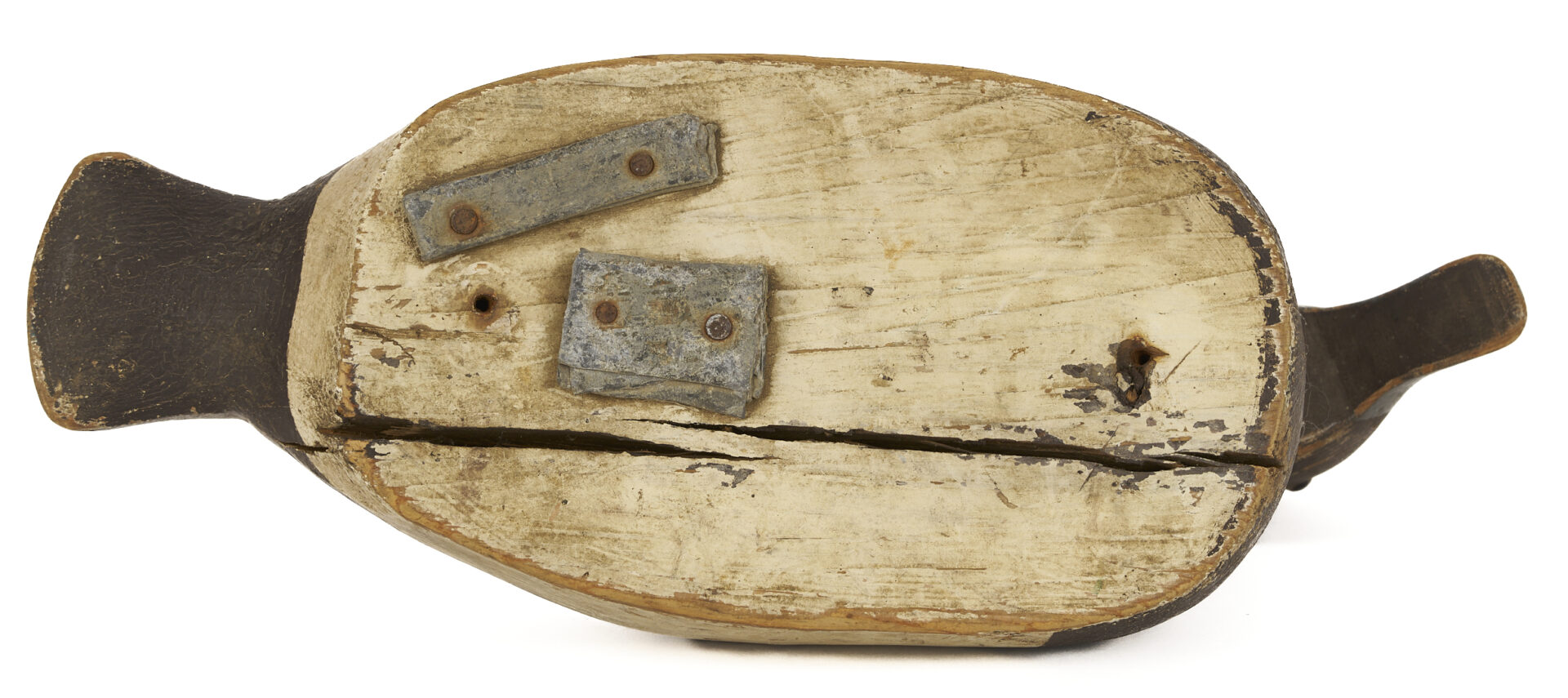 Lot 1072: 2 Carved & Painted Duck Decoys,  Borenz & Ward