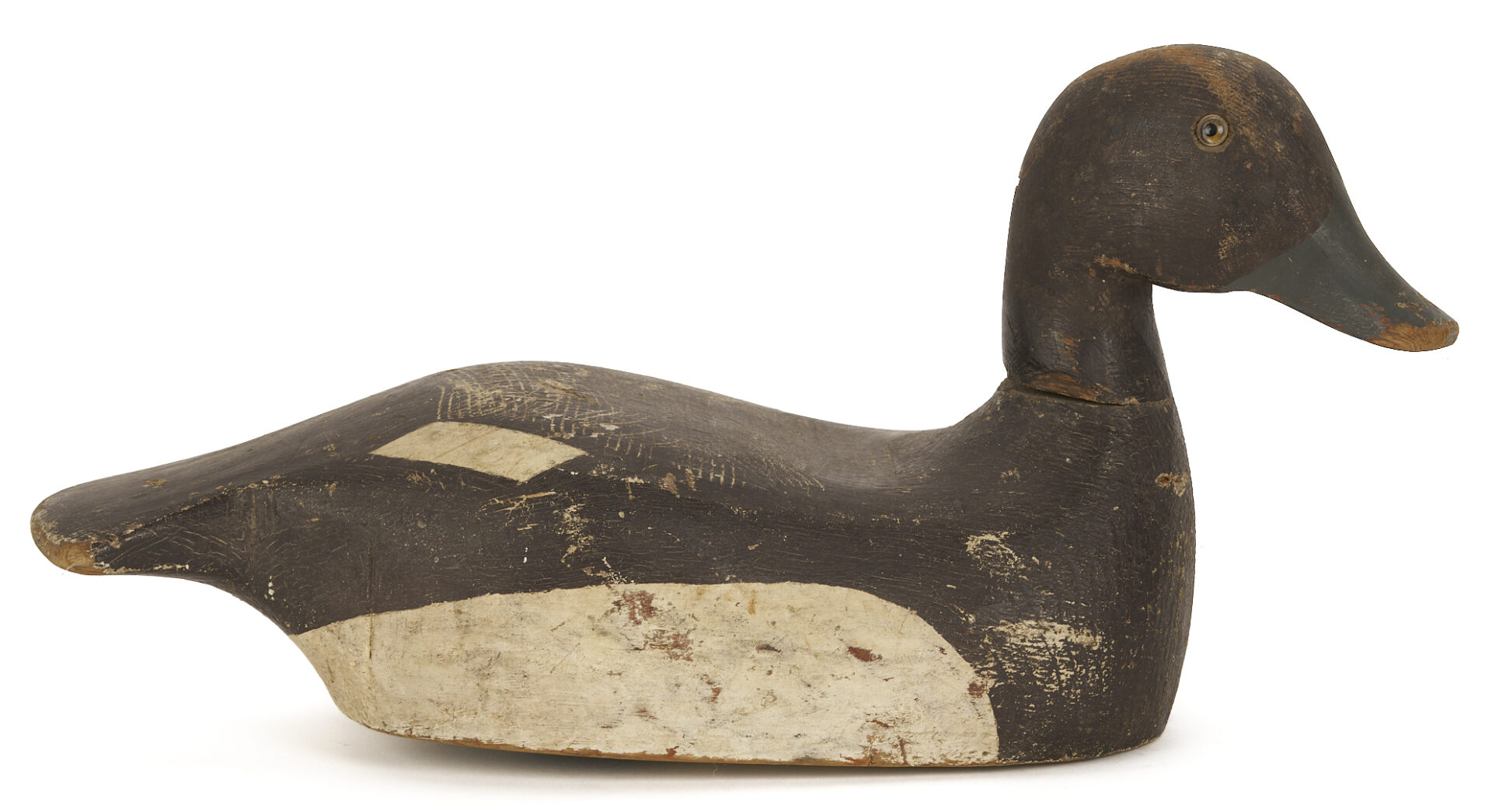 Lot 1072: 2 Carved & Painted Duck Decoys,  Borenz & Ward