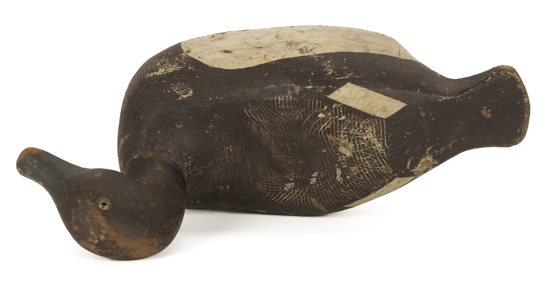 Lot 1072: 2 Carved & Painted Duck Decoys,  Borenz & Ward